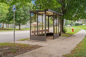 On-site city bus stop